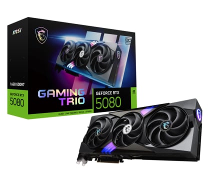 Karta graficzna NVIDIA MSI GeForce RTX 5080 Gaming Trio OC 16GB GDDR7 DLSS5